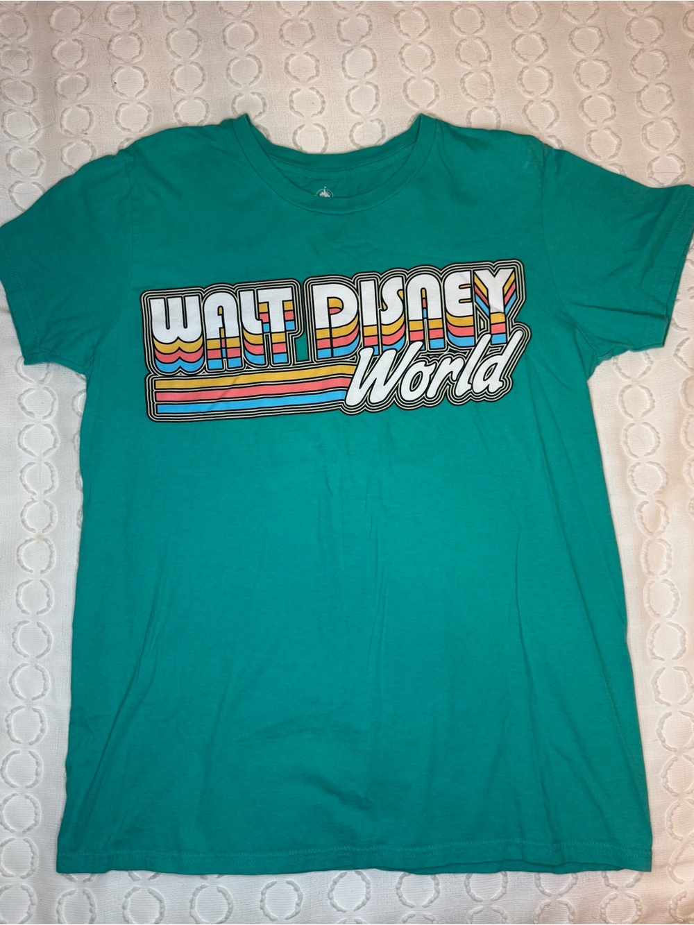 Disney Teal Retro Walt Disney World Graphic Tee Women’s Large
